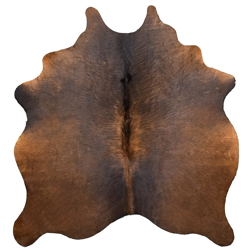 Natural Brazilian Cowhide Rug -  Chocolate, Mocha & Charcoal
