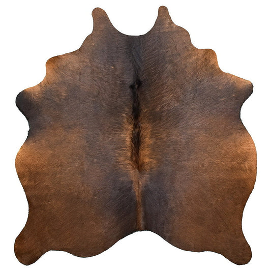Natural Brazilian Cowhide Rug -  Chocolate, Mocha & Charcoal