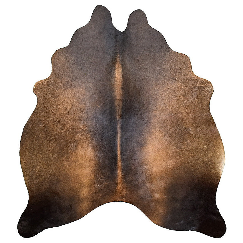 Natural Brazilian Cowhide Rug -  Charcoal, Mocha & Caramel