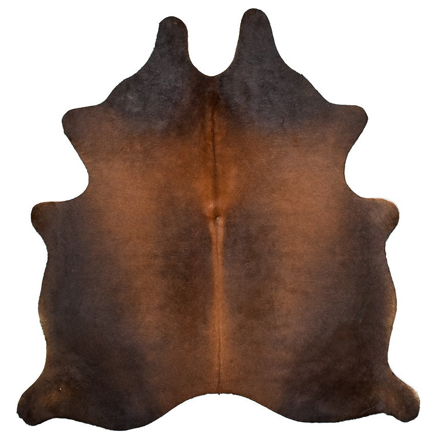 Natural Brazilian Cowhide Rug -  Mocha, Chocolate & Charcoal