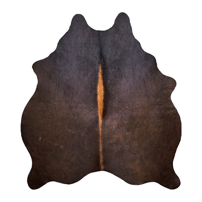Natural Brazilian Cowhide Rug -  Charcoal, Chocolate & Mocha