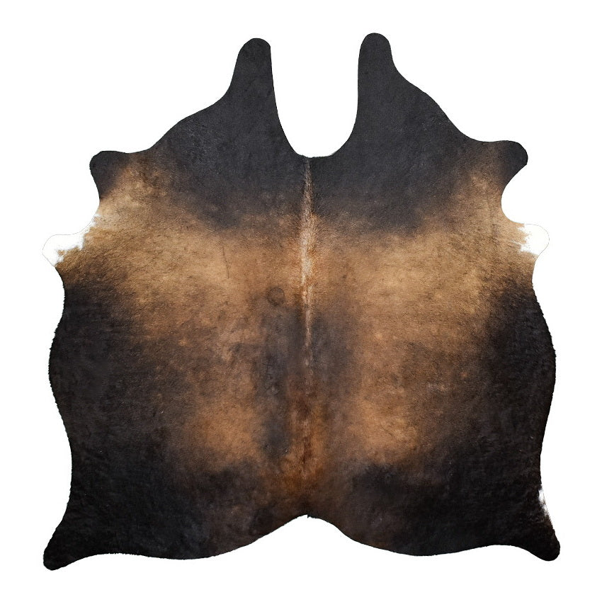 Natural Brazilian Cowhide Rug -  Charcoal, Caramel & Mocha