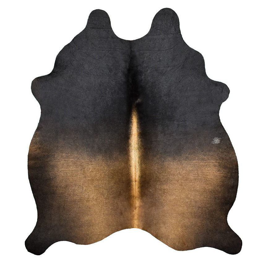 Natural Brazilian Cowhide Rug -  Charcoal, Caramel & Mocha
