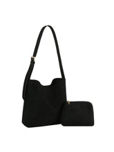 Load image into Gallery viewer, GM-0011 2 IN 1 SUEDE SHOULDER TOTE SET: Coffee