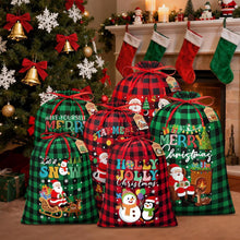Load image into Gallery viewer, Christmas Drawstring Cotton Gift Bag