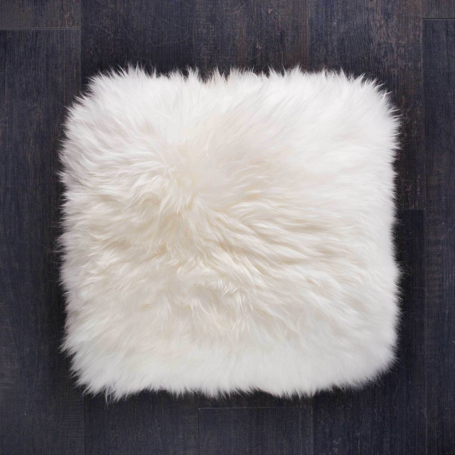 Natural Sheepskin Pillow Cover 20"x20"| Natural White