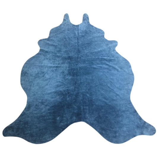 Natural Suede Rug Royal Blue