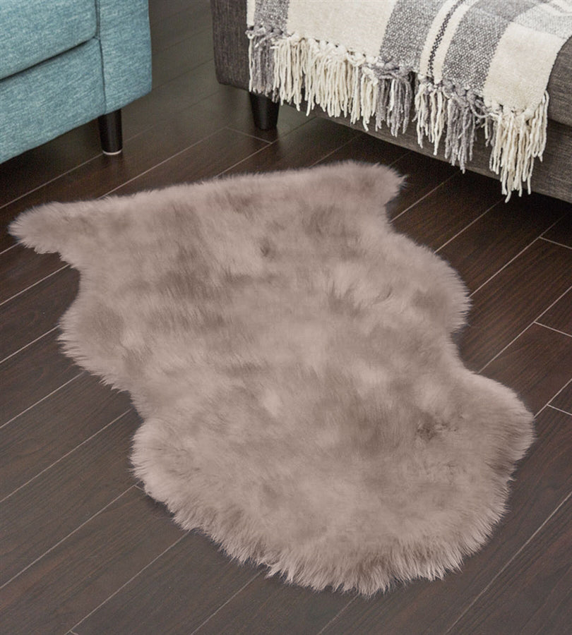 Natural Shape Sheepskin Camel 2'x3'