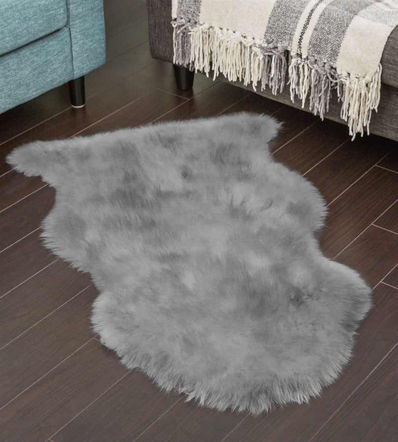 Natural Shape Sheepskin Grey 2'x3'
