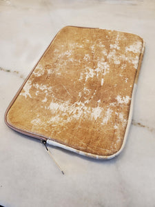 Vintage Leather 13" Laptop Case / Beige & Caramel
