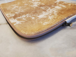 Vintage Leather 15" Laptop Case / Beige & Caramel