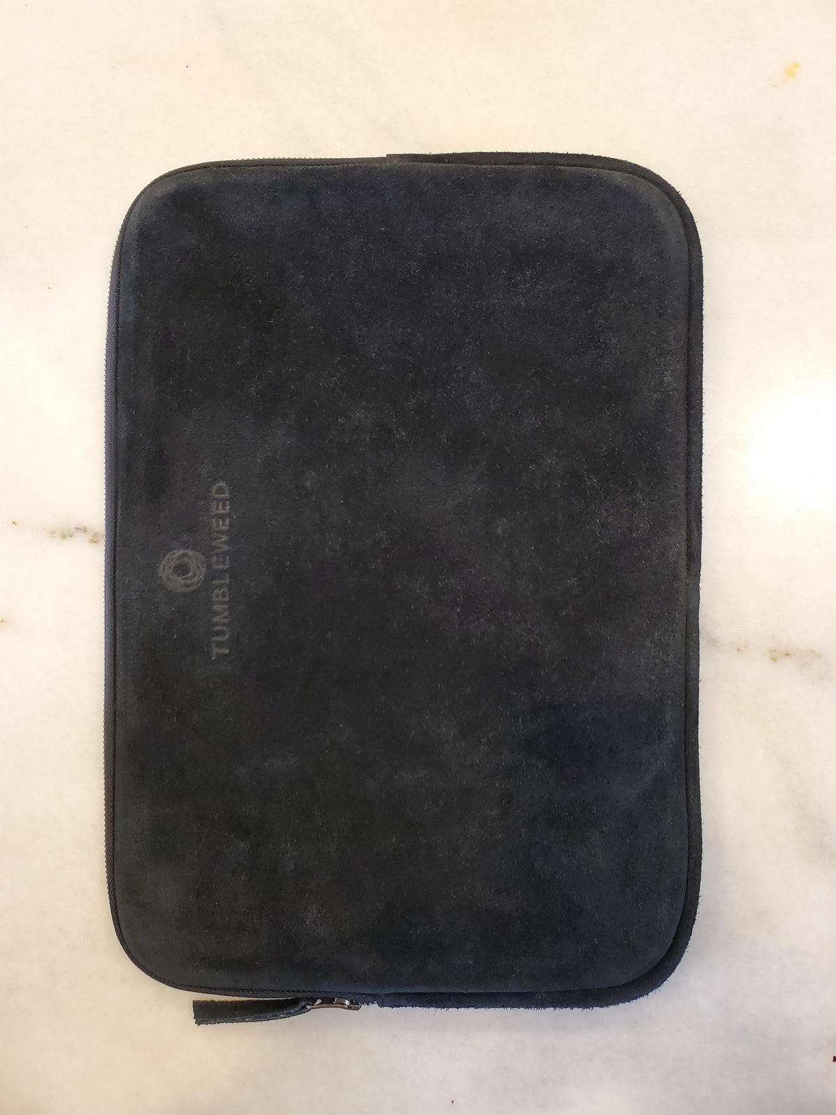 Natural Suede 15" Laptop Case / Black