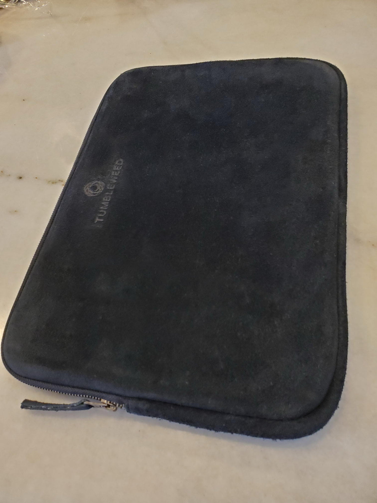 Natural Suede 15" Laptop Case / Black