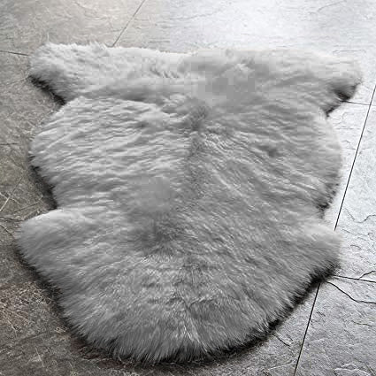 Natural Shape Sheepskin Grey 2'x3'