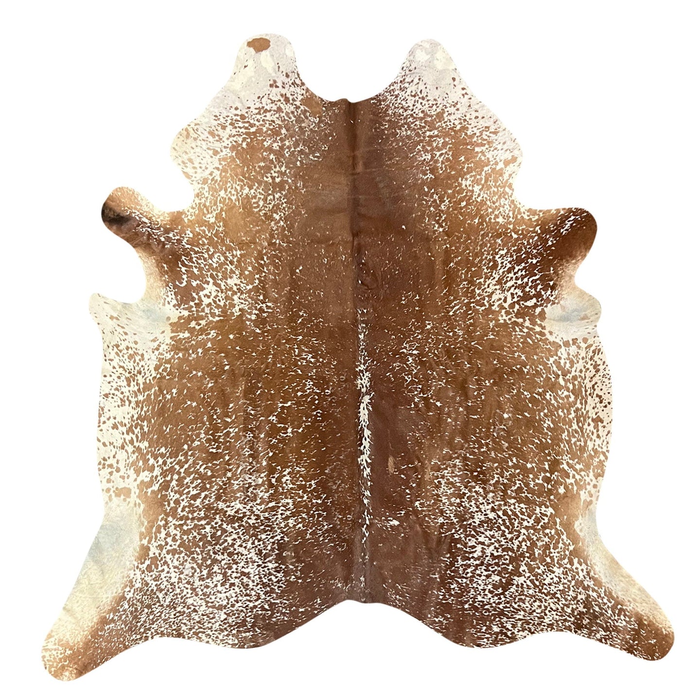 Natural Brazilian Cowhide Rug -  Mocha & Ivory