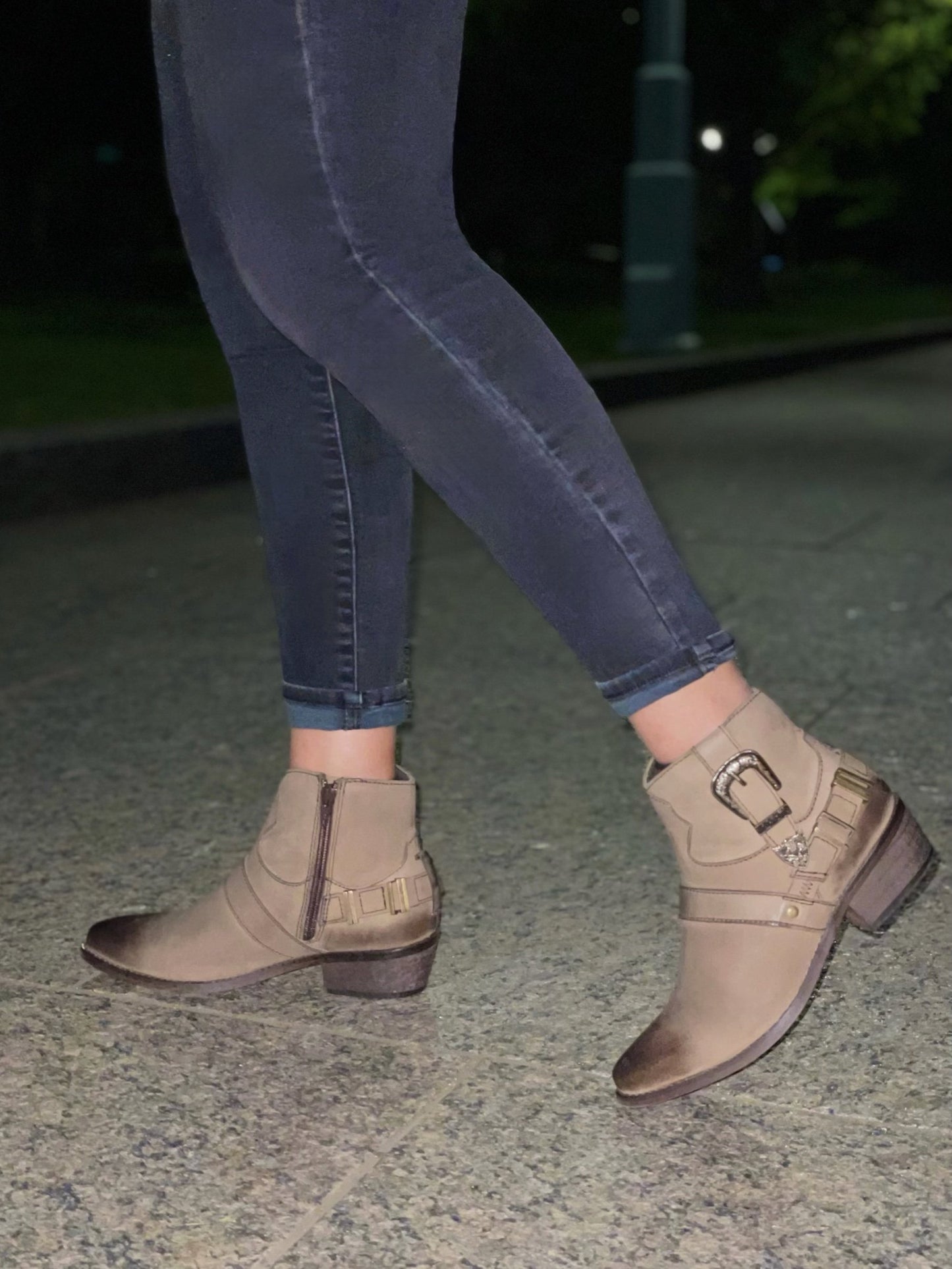 Rachel Taupe Cowgirl Boot