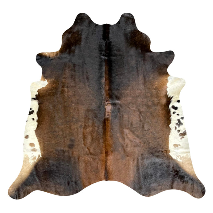 Natural Brazilian Cowhide Rug -  Mocha, Caramel & Ivory