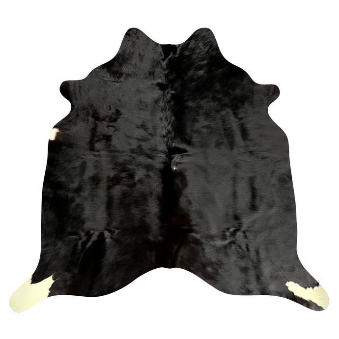 Natural Brazilian Cowhide Rug -  Espresso & Ivory