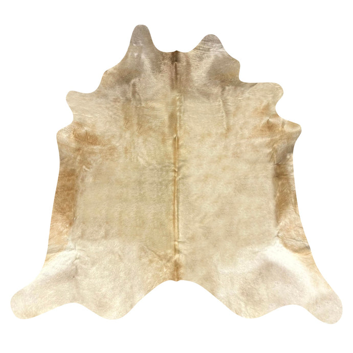 Natural Brazilian Cowhide Rug -  Beige, Caramel & Ivory