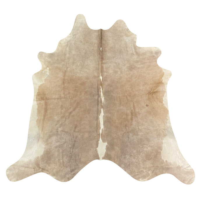 Natural Brazilian Cowhide Rug -  Taupe & Ivory