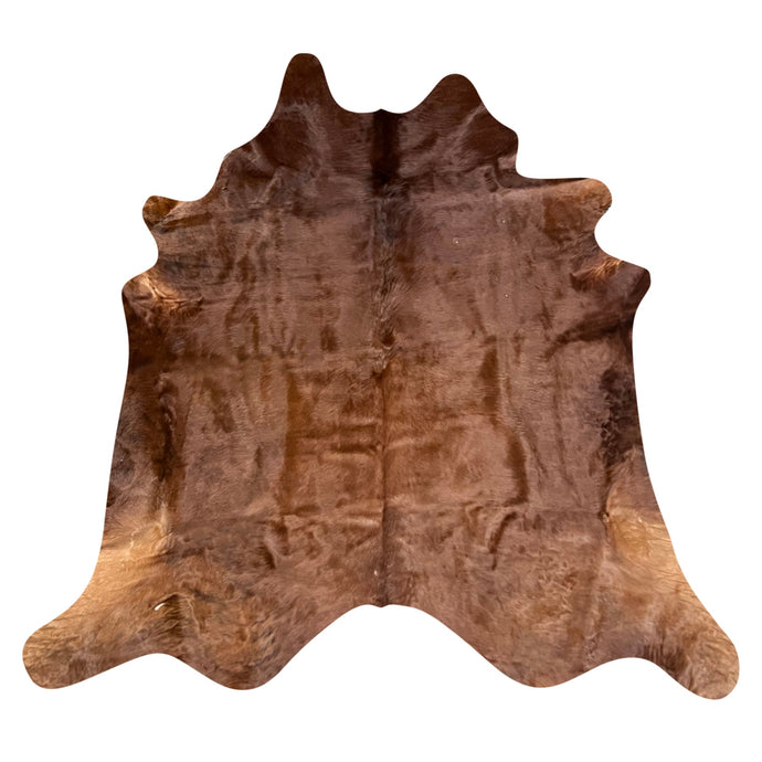 Natural Brazilian Cowhide Rug -  Mocha & Ivory