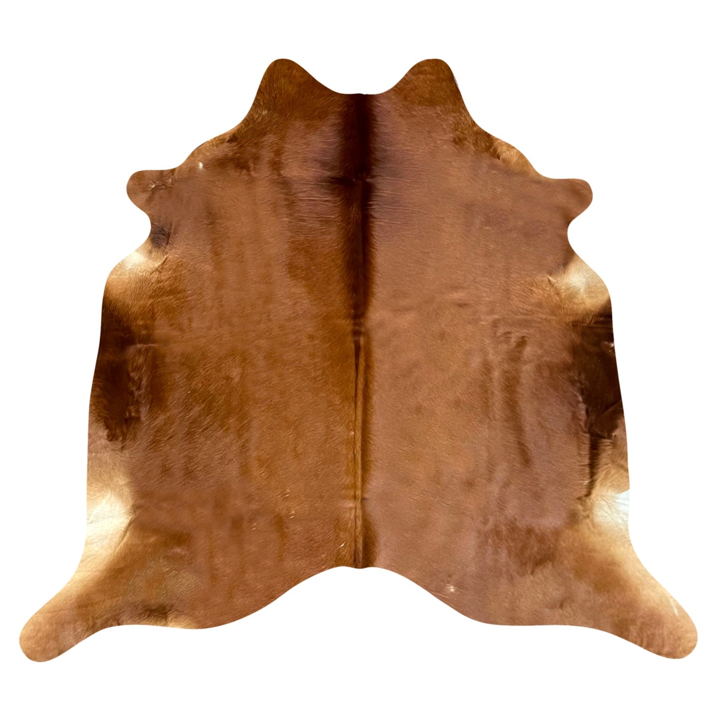 Natural Brazilian Cowhide Rug -  Mocha & Ivory