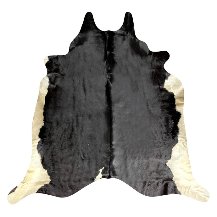 Natural Brazilian Cowhide Rug -  Espresso & Ivory