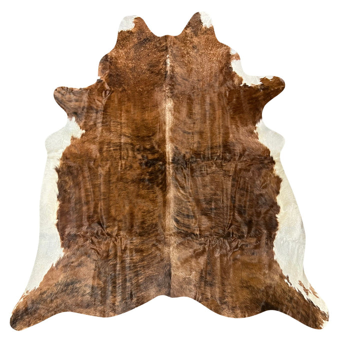 Natural Brazilian Cowhide Rug -  Mocha, Espresso & Ivory