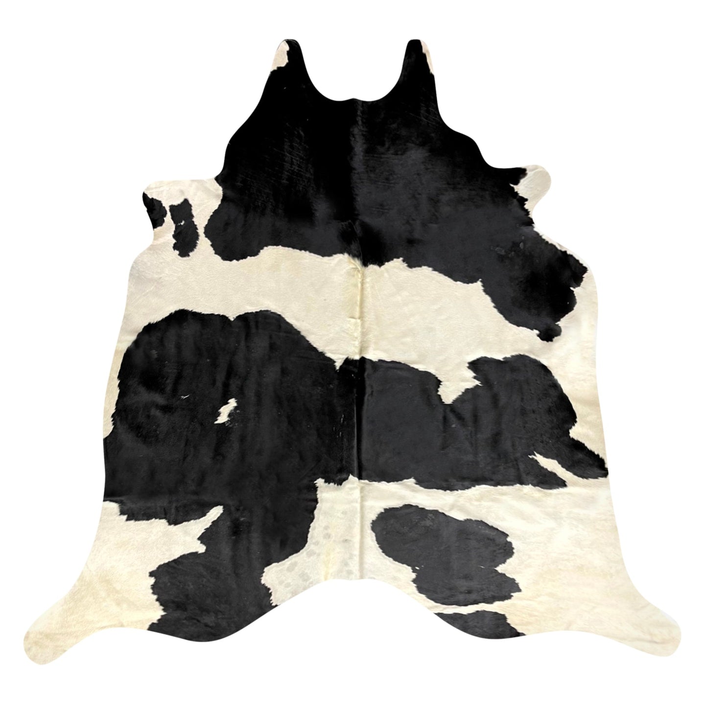 Natural Brazilian Cowhide Rug -  Espresso & Ivory