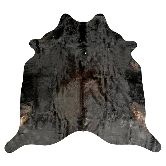 Natural Brazilian Cowhide Rug -  Espresso & Ivory