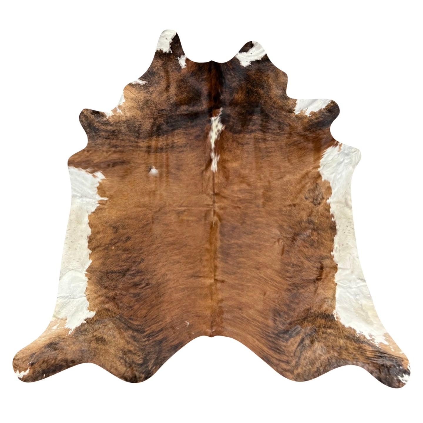 Natural Brazilian Cowhide Rug -  Mocha, Espresso & Ivory