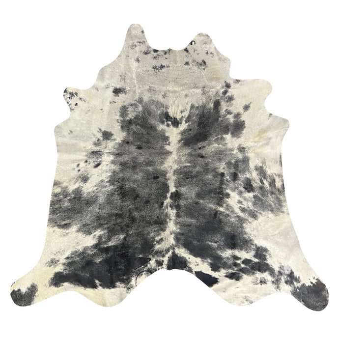 Natural Brazilian Cowhide Rug -  Espresso & Ivory