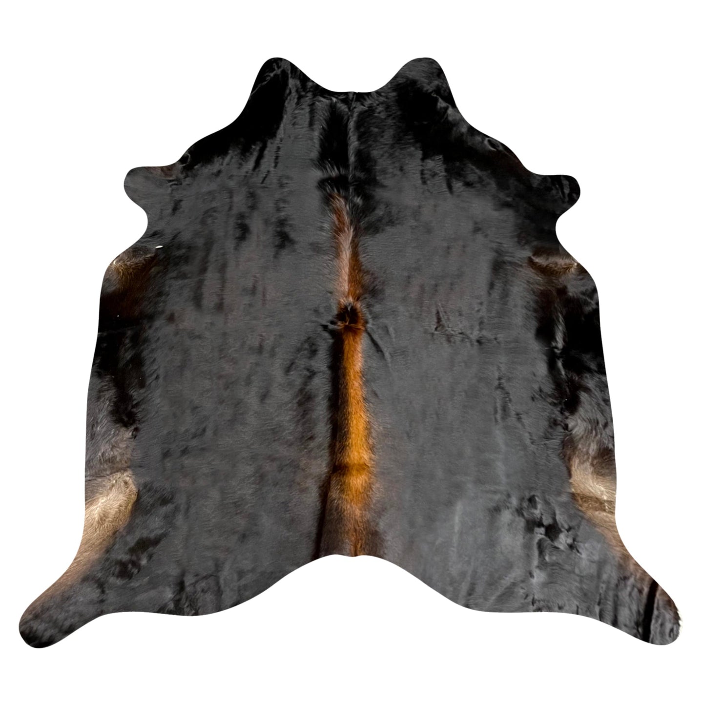 Natural Brazilian Cowhide Rug -  Espresso, Chocolate & Caramel