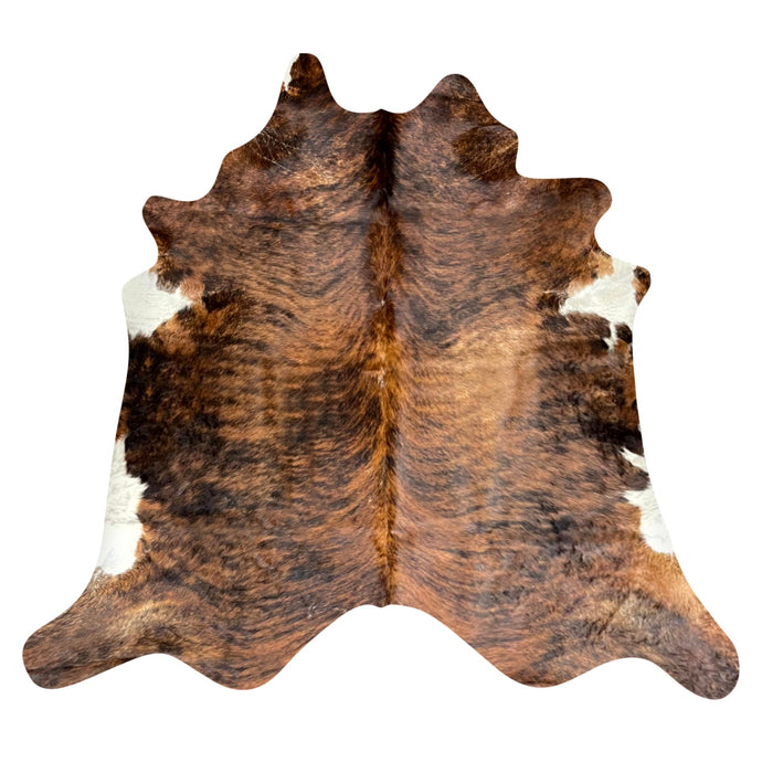 Natural Brazilian Cowhide Rug -  Mocha, Espresso & Ivory