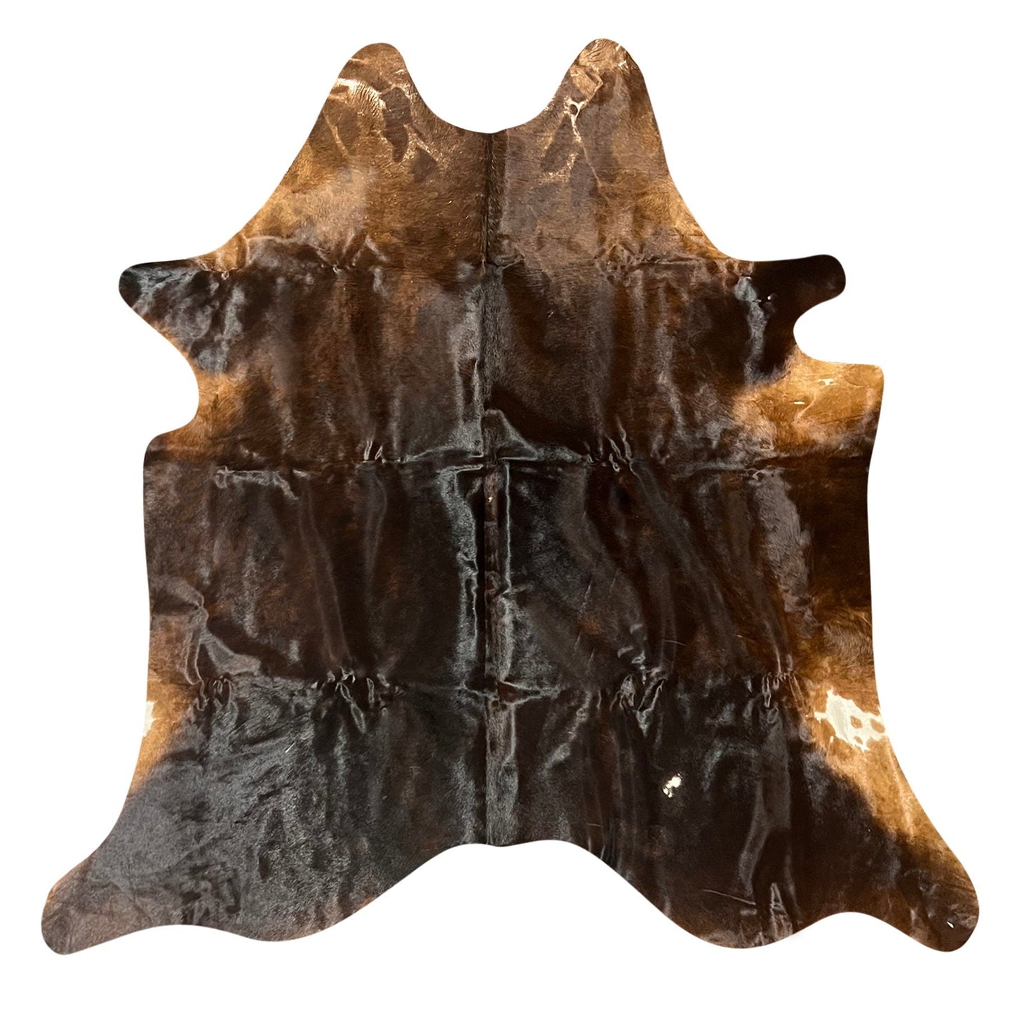 Natural Brazilian Cowhide Rug -  Espresso & Chocolate