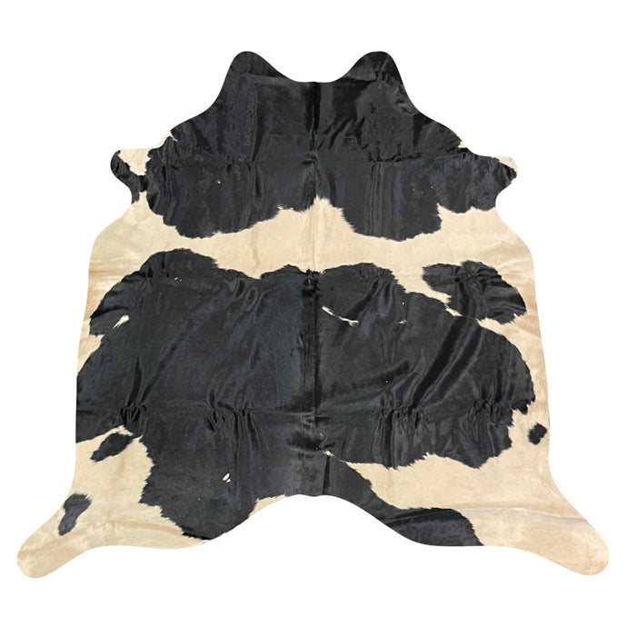 Natural Brazilian Cowhide Rug -  Espresso & Ivory