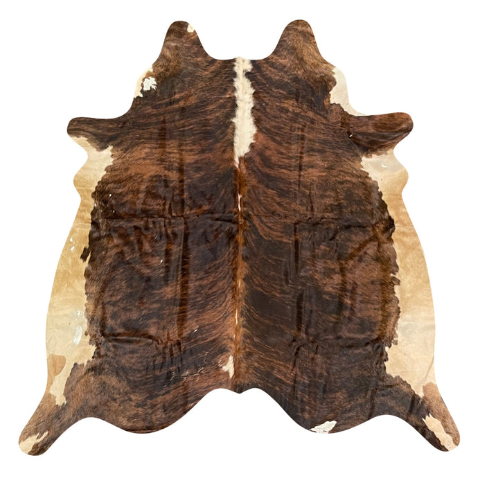 Natural Brazilian Cowhide Rug -  Mocha, Espresso & Ivory