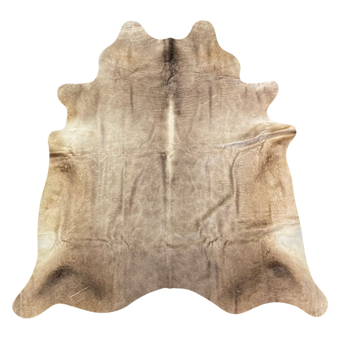 Natural Brazilian Cowhide Rug -  Taupe & Ivory