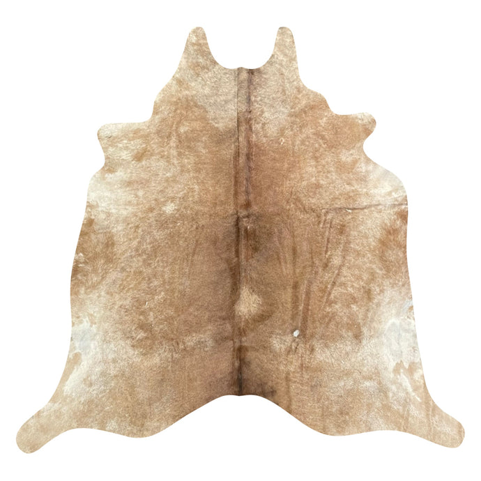 Natural Brazilian Cowhide Rug -  Caramel & Ivory