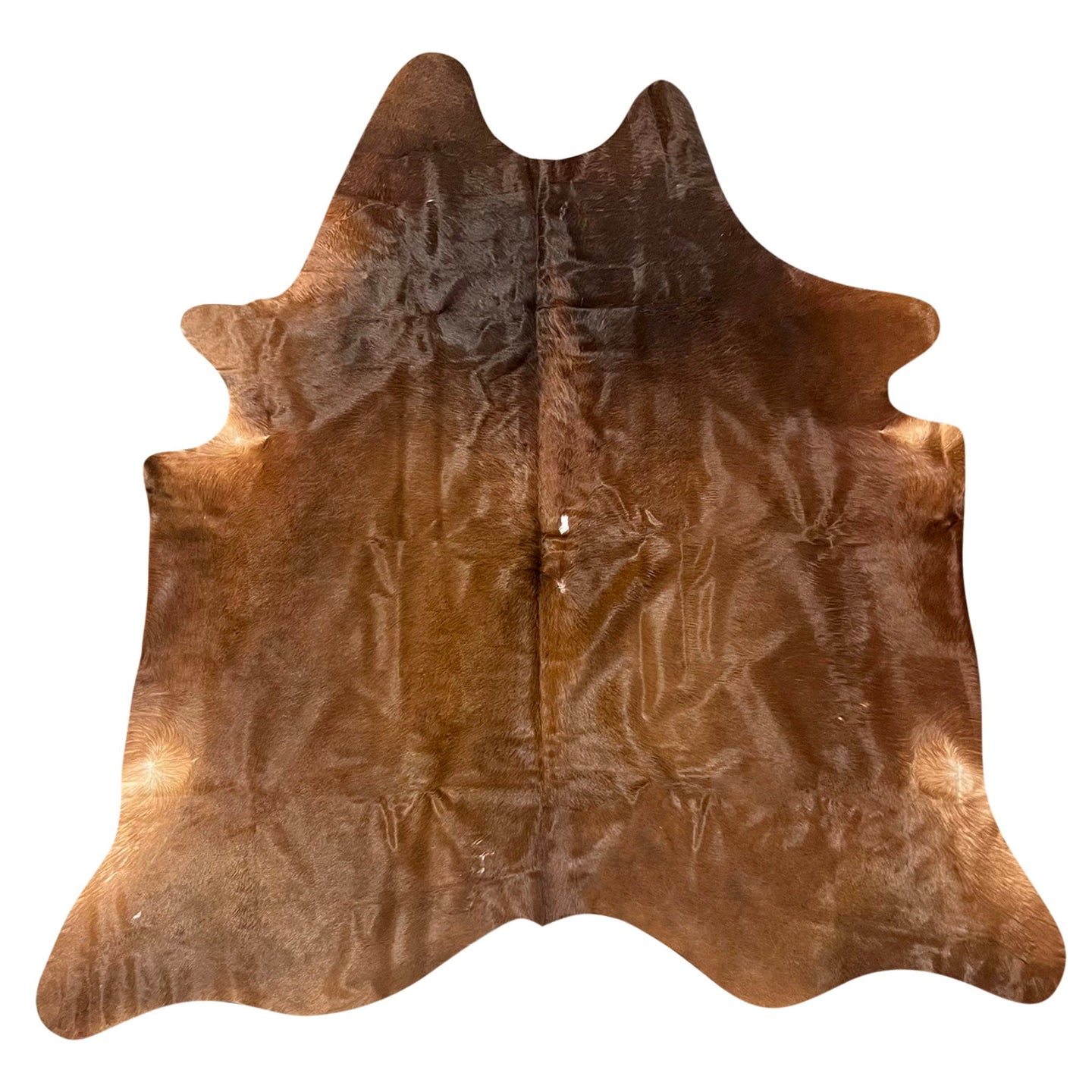 Natural Brazilian Cowhide Rug -  Mocha & Chocolate