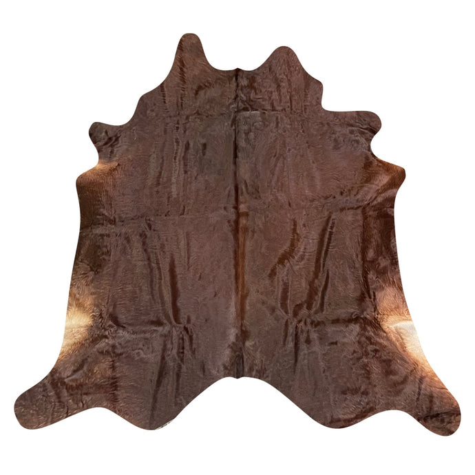 Natural Brazilian Cowhide Rug -  Chocolate, Espresso & ivory