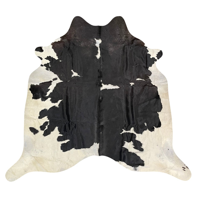 Natural Brazilian Cowhide Rug -  Espresso & Ivory