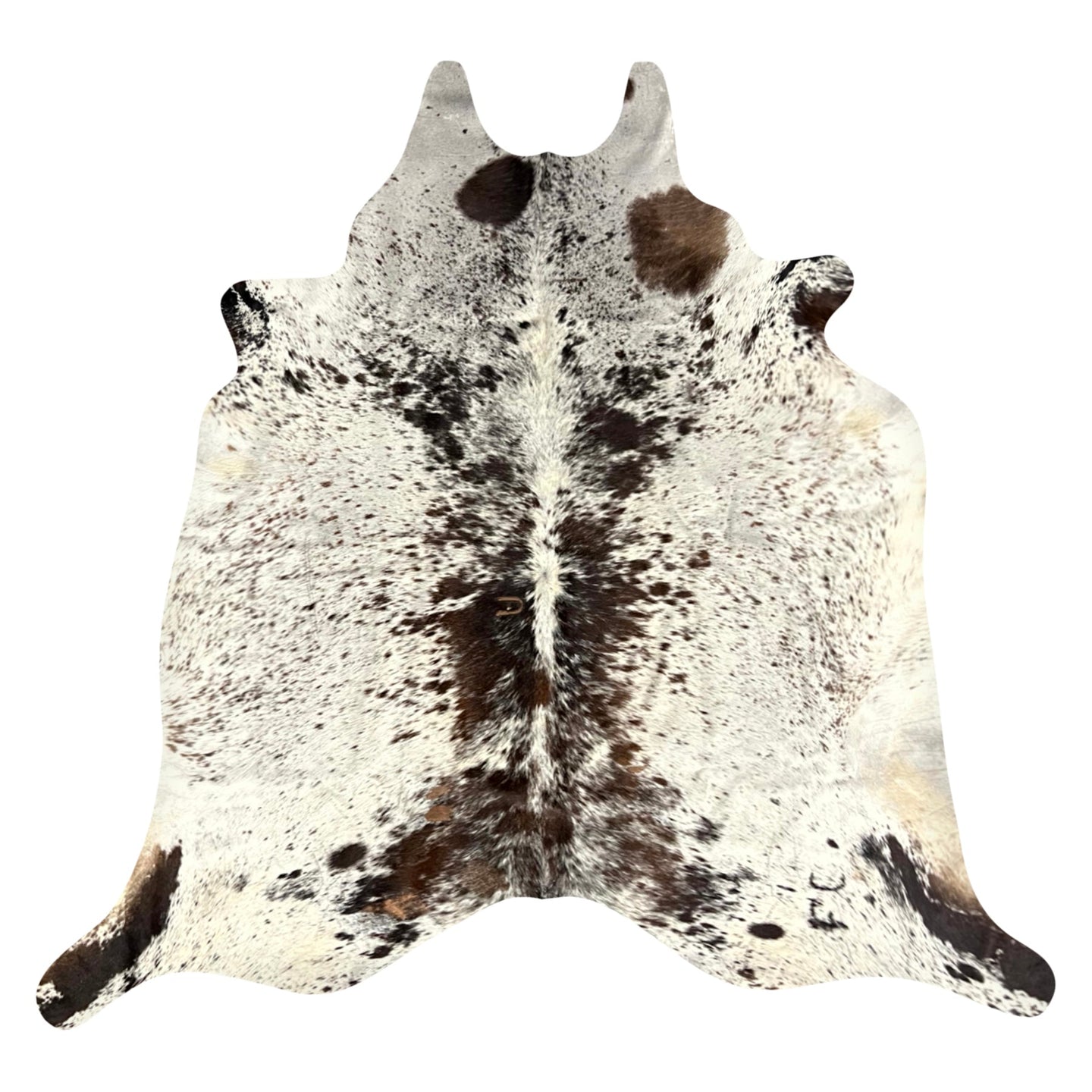 Natural Brazilian Cowhide Rug -  Espresso, Chocolate & Ivory