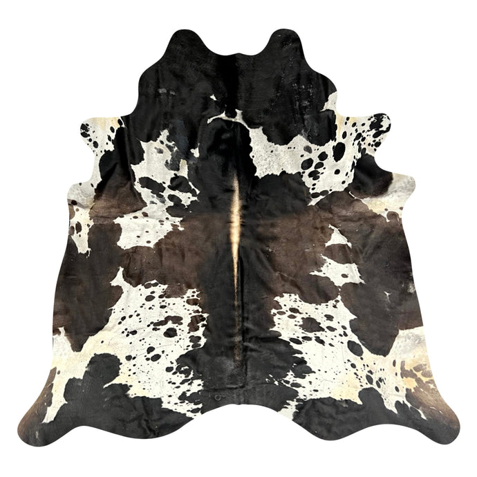 Natural Brazilian Cowhide Rug -  Espresso, Chocolate & Ivory