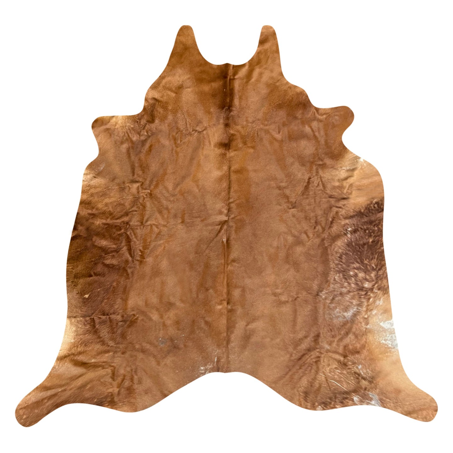 Natural Brazilian Cowhide Rug -  Mocha & Ivory