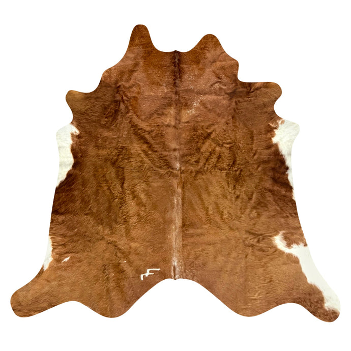 Natural Brazilian Cowhide Rug -  Mocha & Ivory