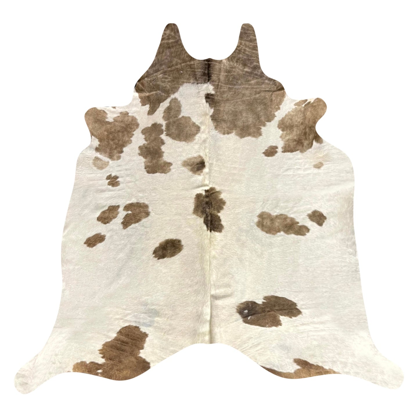 Natural Brazilian Cowhide Rug -  Taupe & Ivory