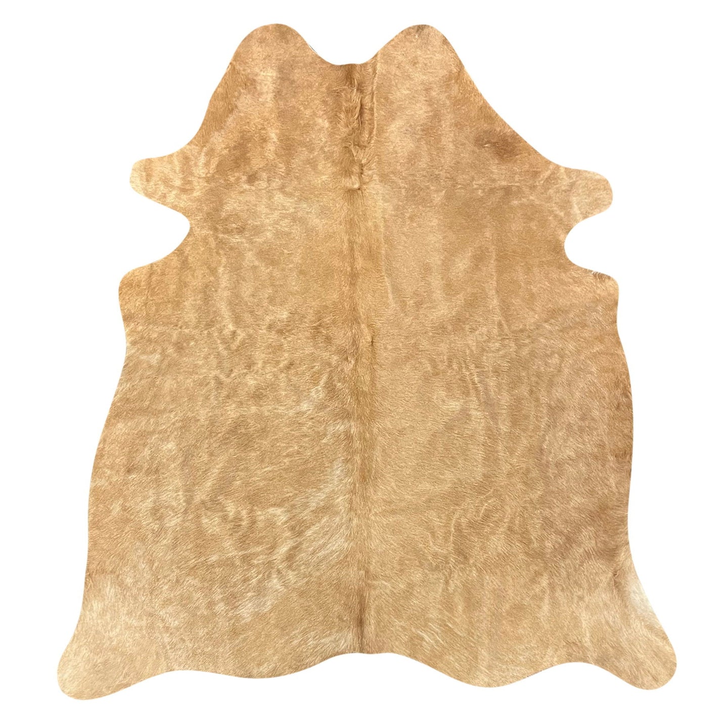 Natural Brazilian Cowhide Rug -  Caramel & Ivory