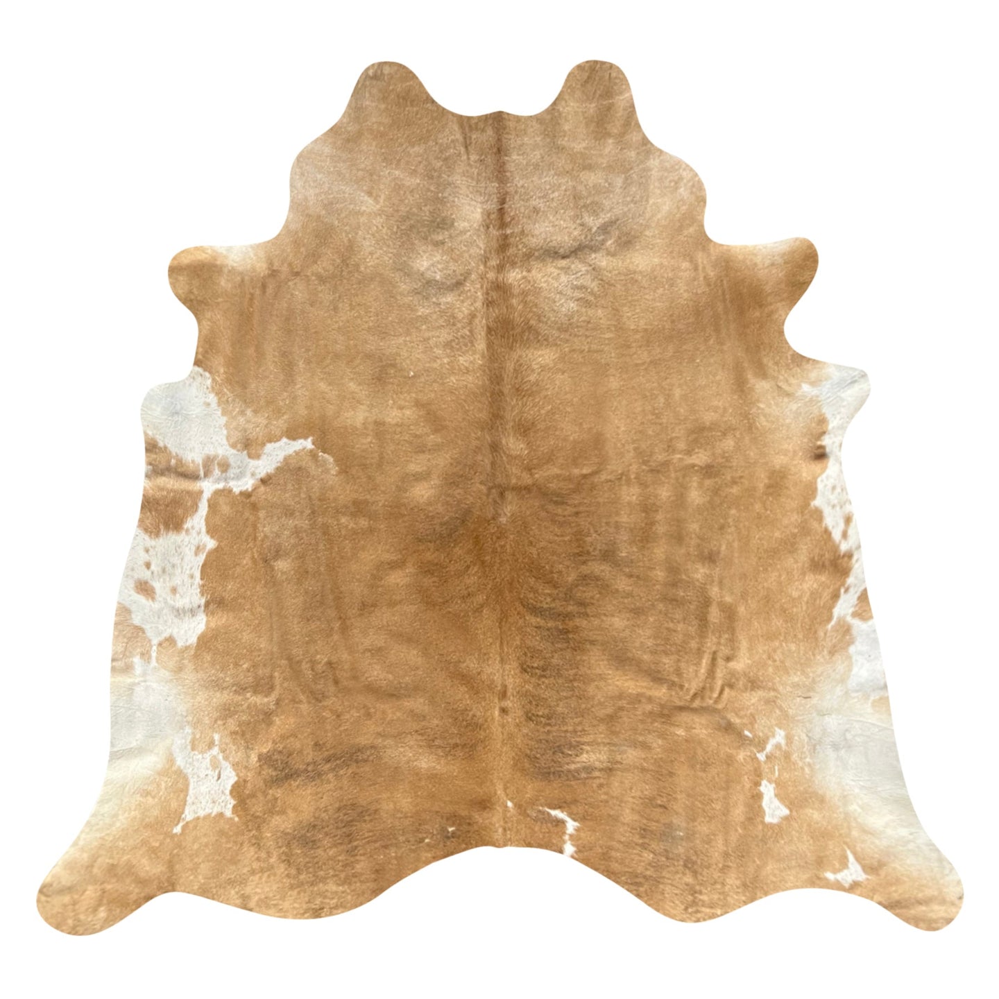 Natural Brazilian Cowhide Rug -  Caramel, Taupe & Ivory