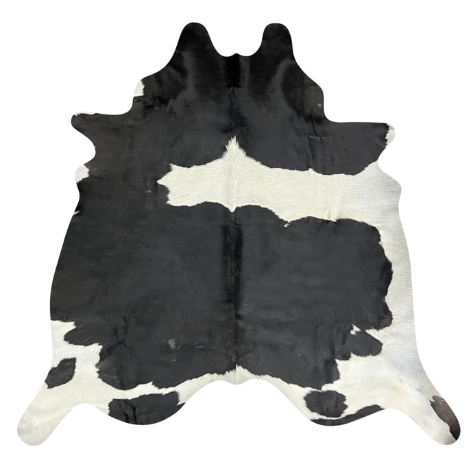 Natural Brazilian Cowhide Rug -  Espresso & Ivory